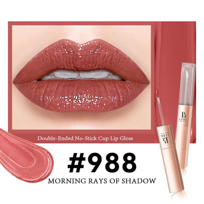 Color-Locking Dual-Ended Lip Gloss, LEBA Makeup