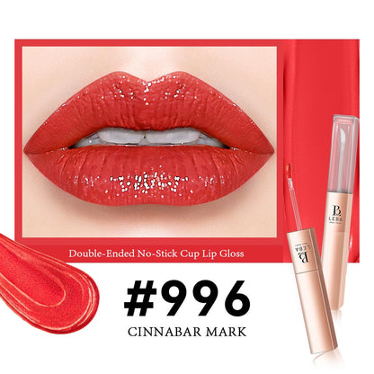 Color-Locking Dual-Ended Lip Gloss, LEBA Makeup